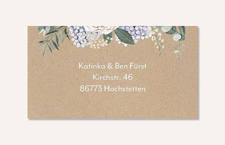 Empfängeraufkleber für die goldene und silberne Hochzeit