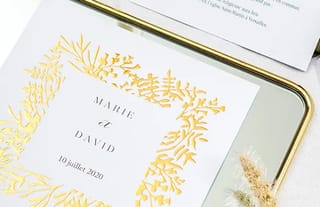 Faire-part mariage chic