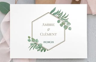 Faire-part mariage champêtre