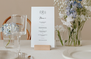 Menükarten zur Hochzeit