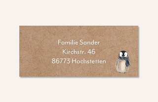 Absenderaufkleber für Weihnachten