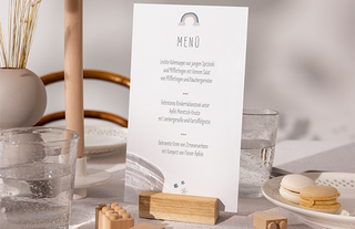 Menükarten zur Taufe