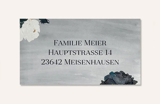 Empfängeraufkleber für Trauerkarten