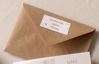 Absenderaufkleber Taufe