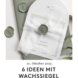 DIY-Einladung mit Wachssiegel und Band