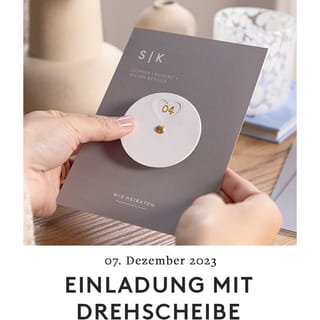 DIY-Einladung mit Drehsscheibe