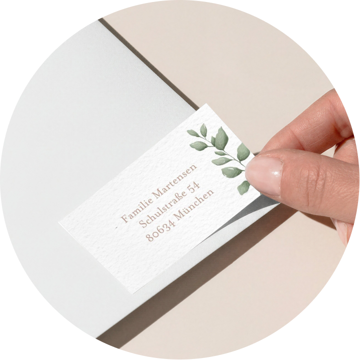 Empfängeraufkleber Slider