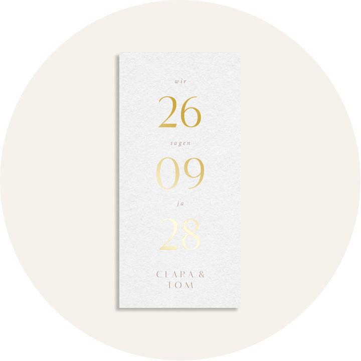 Hochzeitseinladungen Bold Simplicity