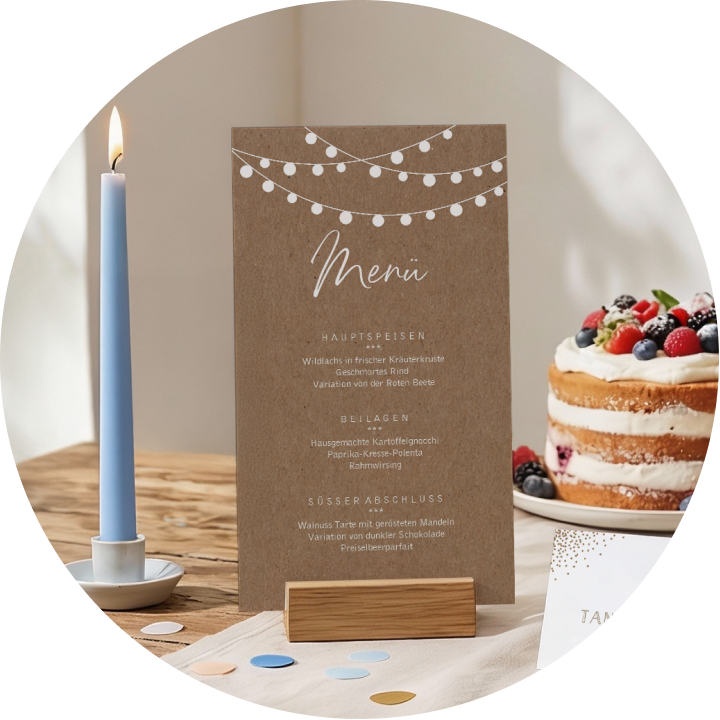 Menükarten Geburtstag