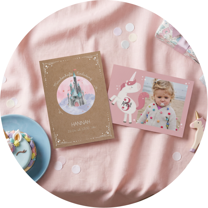 Kindergeburtstag Einladungen für Mädchen