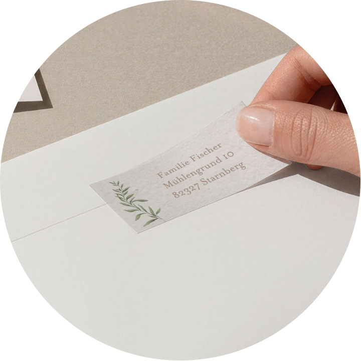 Slider Absenderaufkleber