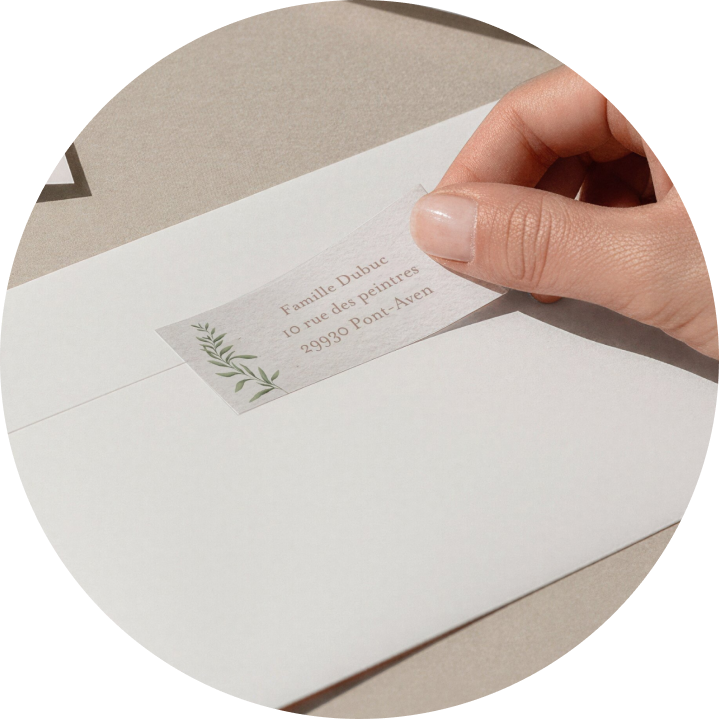 Étiquette expéditeur Slider