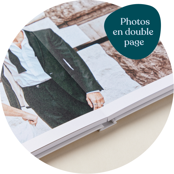 Album photo ouverture à plat