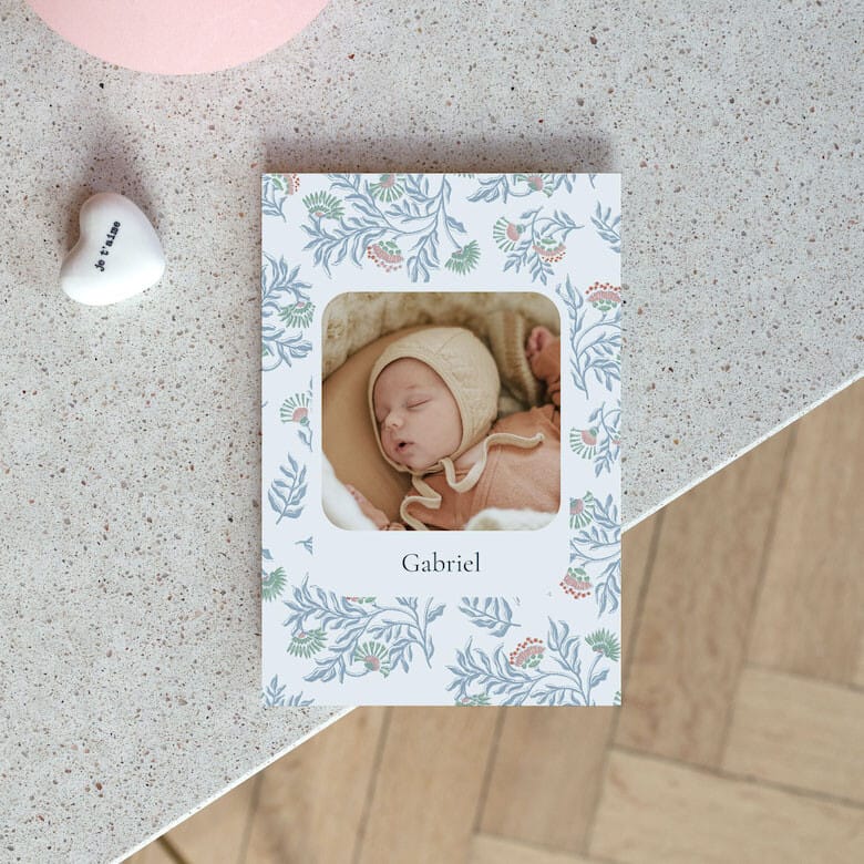 Faire-part de naissance pour garçon