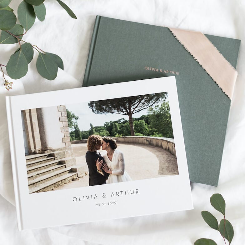 Album photo de mariage de luxe