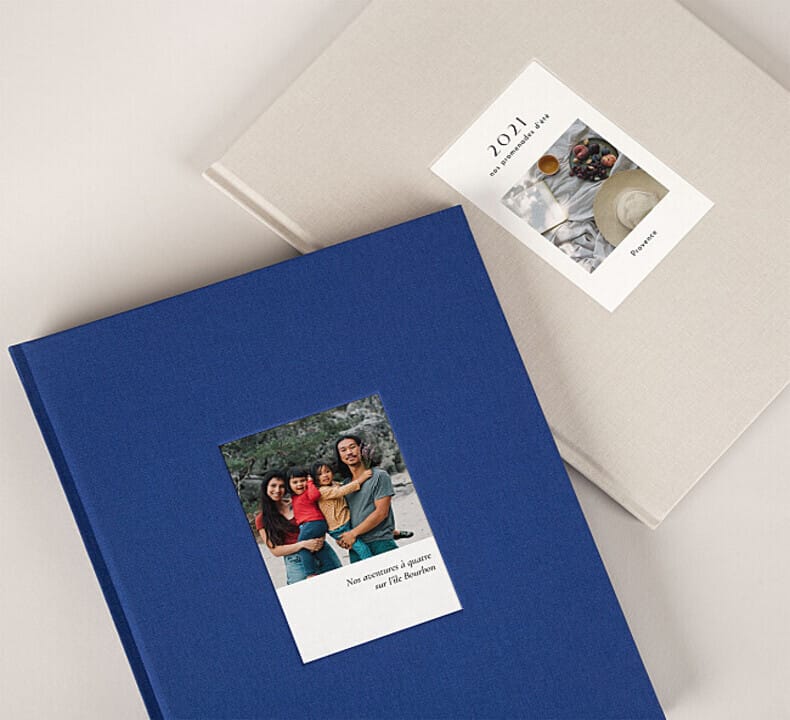 Album photo 50 ans mariage tissu avec photo