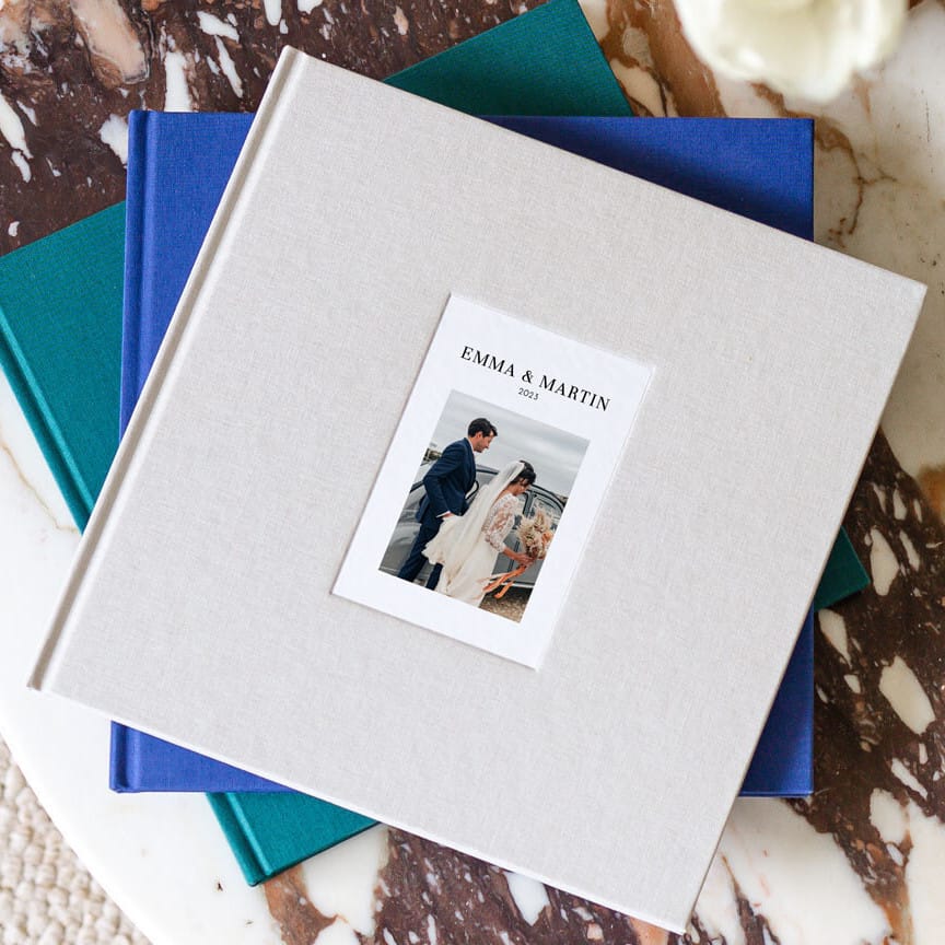 Album photo de couple tissu avec photo